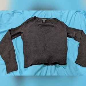 Gray merino wool sweater